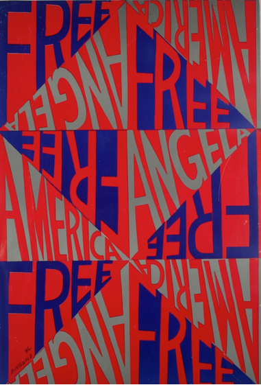 Faith Ringgold, America Free Angela, 1971